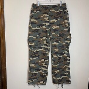 Levis 94 Baggy Cargo Pants Womens 29 Camo High Rise Wide Leg A4707-0012